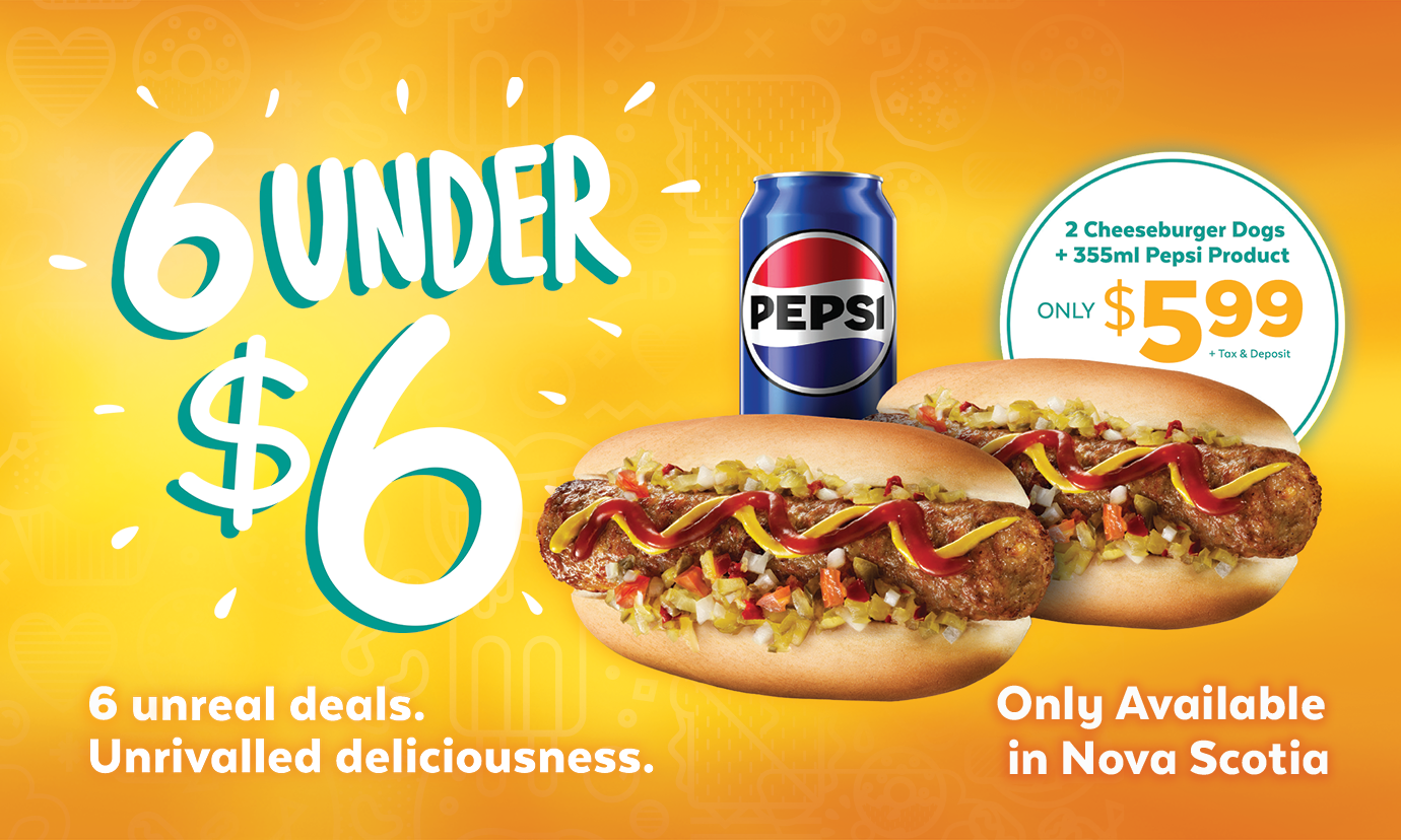 6 UNDER $6 Promo